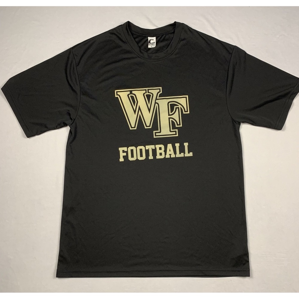 Wake Forest WF Football Shirt Mens‎ Large Black Performance Tee